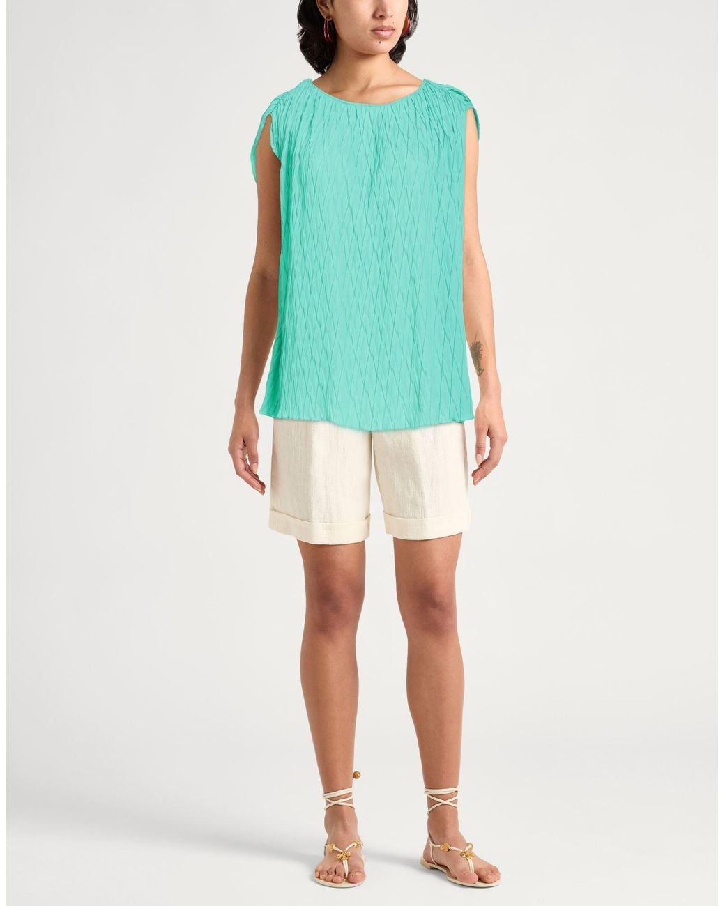 Top Jijil en coloris Green