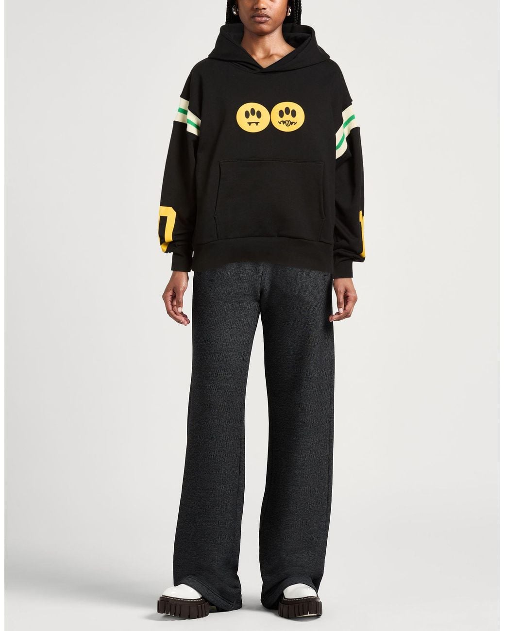 Barrow Black Sweatshirt Cotton