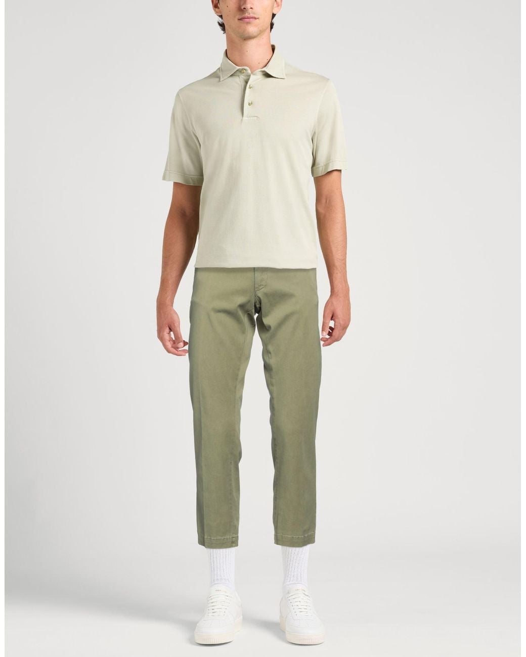 Messagerie Green Pants Lyocell, Cotton, Elastane for men