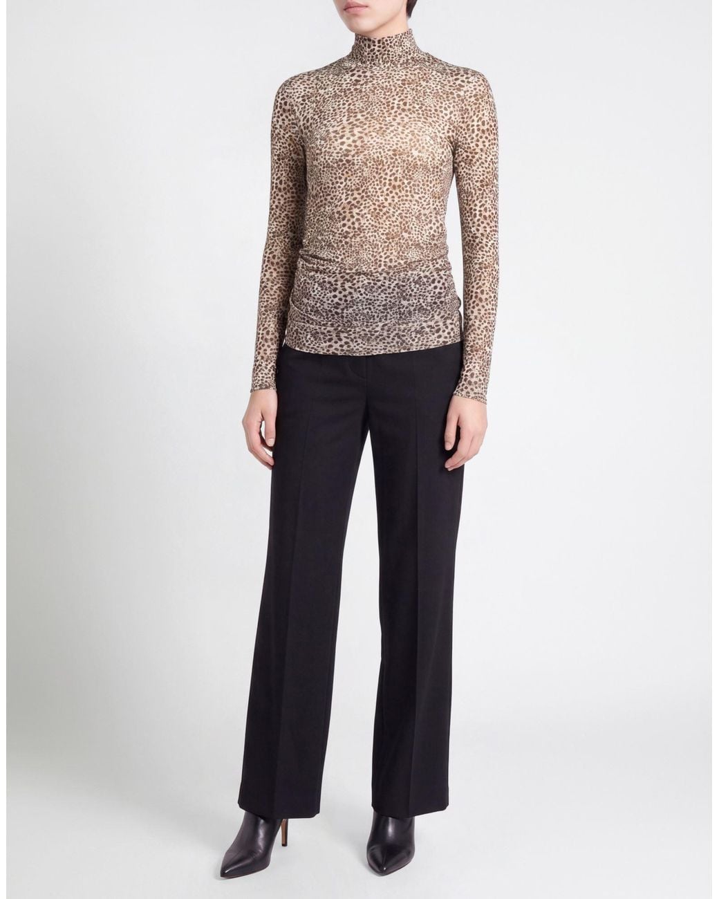 Liu Jo Brown Top Polyester, Elastane