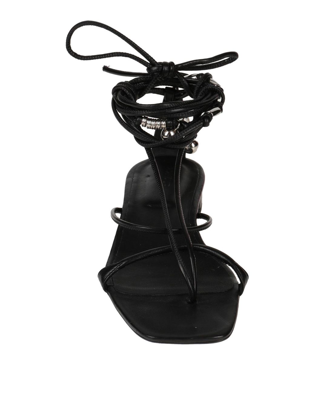 Dondup Black Thong Sandal