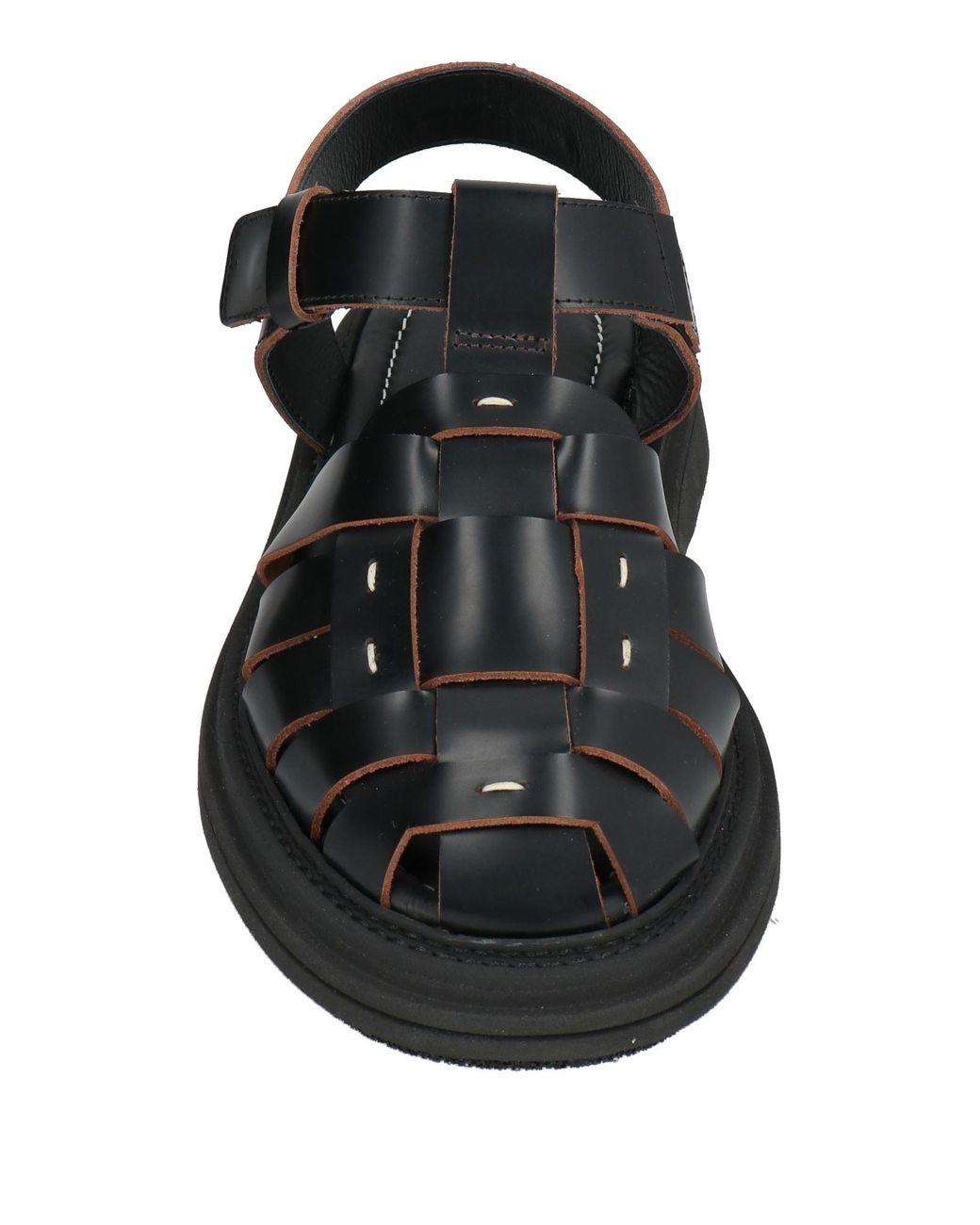 THE ANTIPODE Black Sandals Leather for men