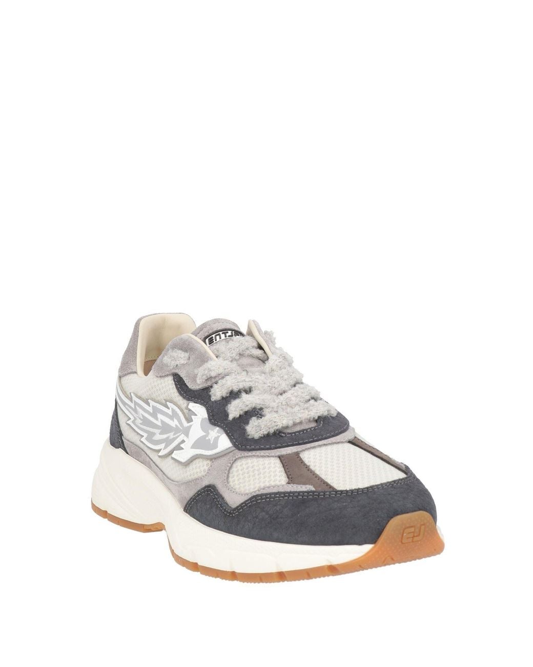 ENTERPRISE JAPAN White Slate Sneakers Cow Leather, Textile Fibers for men