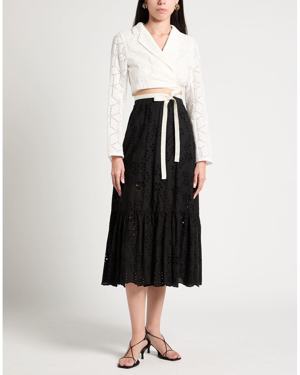 Compagnia Italiana Black Midi Skirt