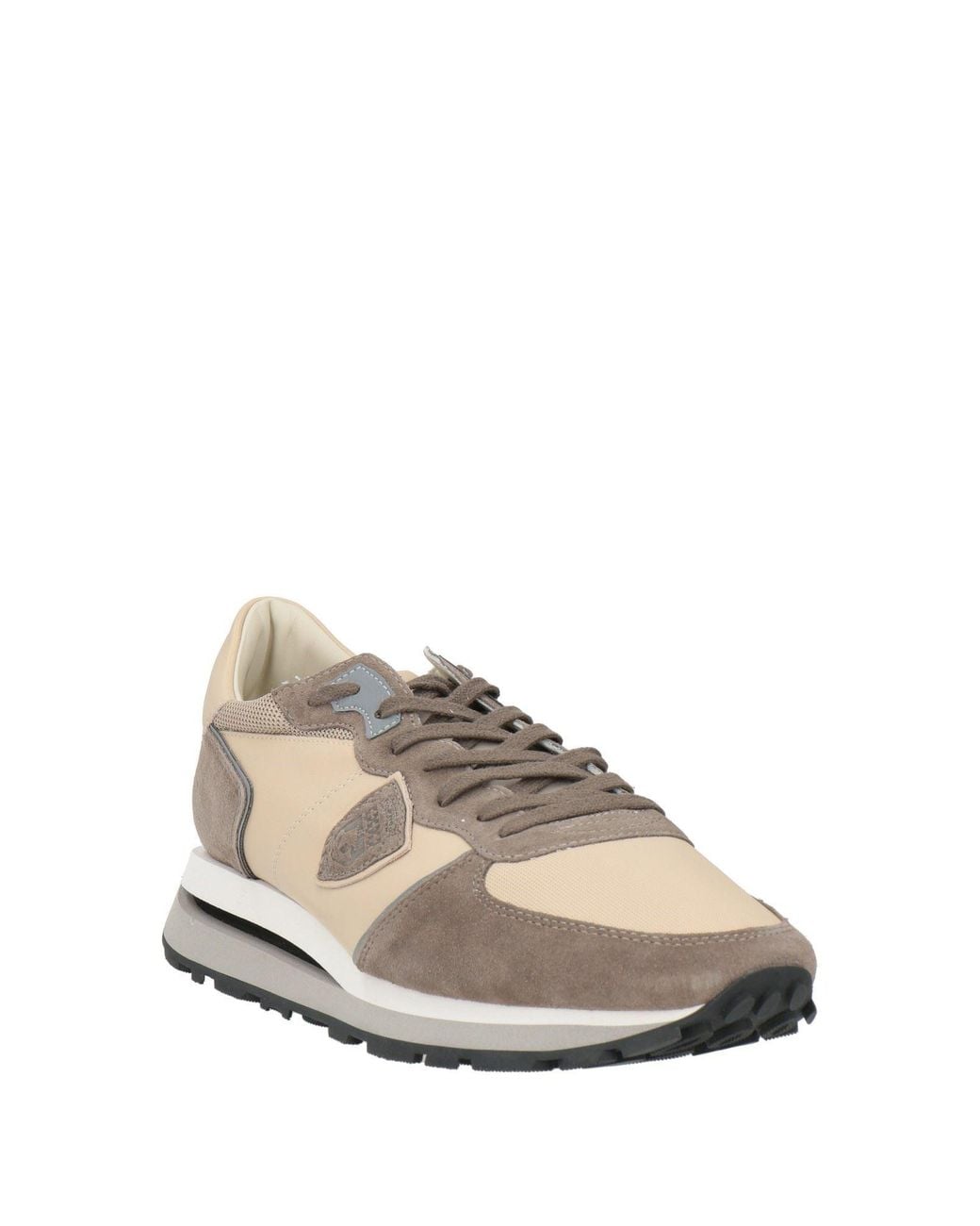 Philippe Model Natural Taupe Sneakers Leather, Textile Fibers for men