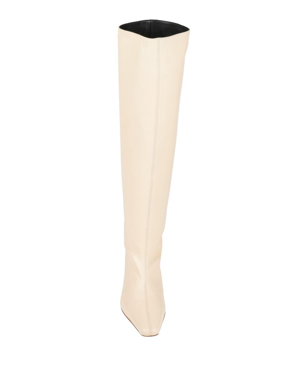 Staud White Boot Leather