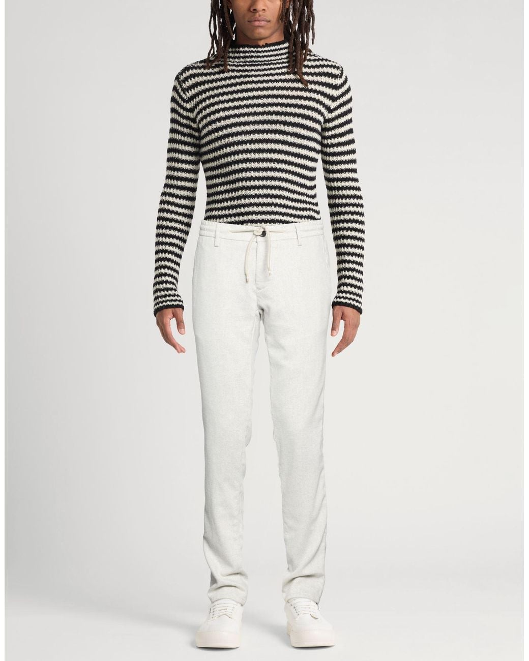 Mason's White Trouser for men