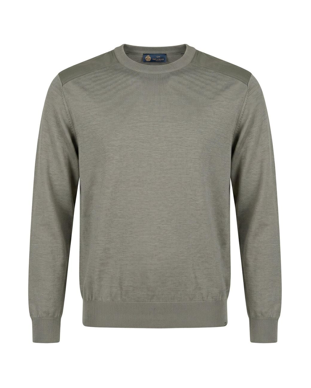 Paul & Shark Gray Sweater Virgin Wool, Silk for men