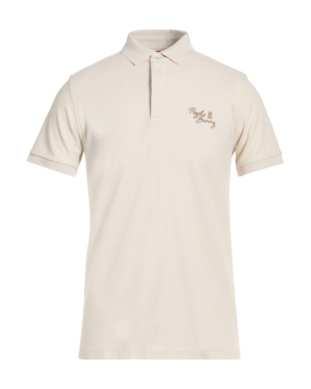 Psycho Bunny Natural Polo Shirt Pima Cotton for men