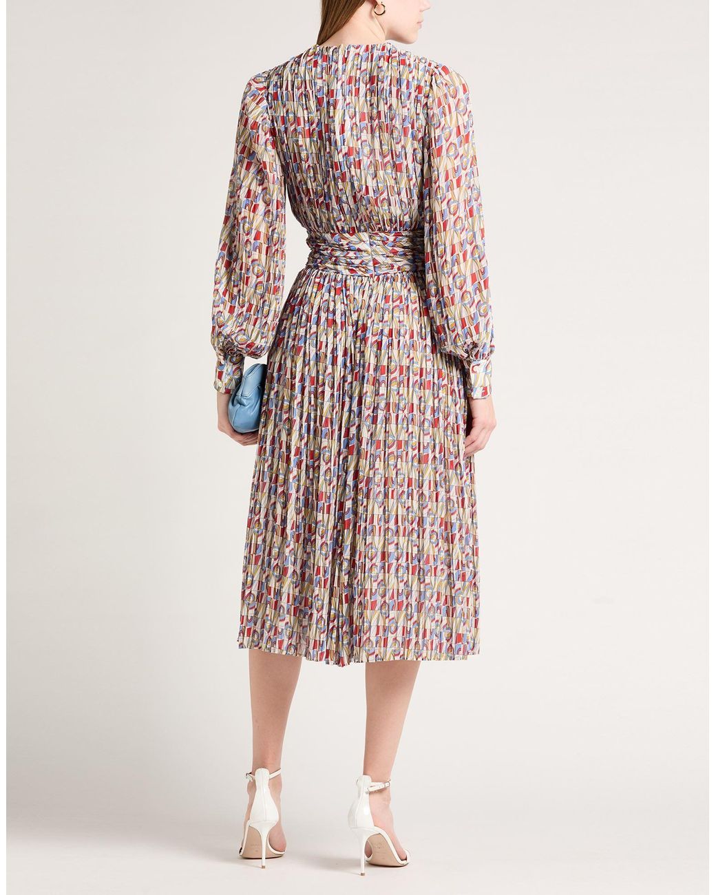 Rochas Red Midi Dress Polyester