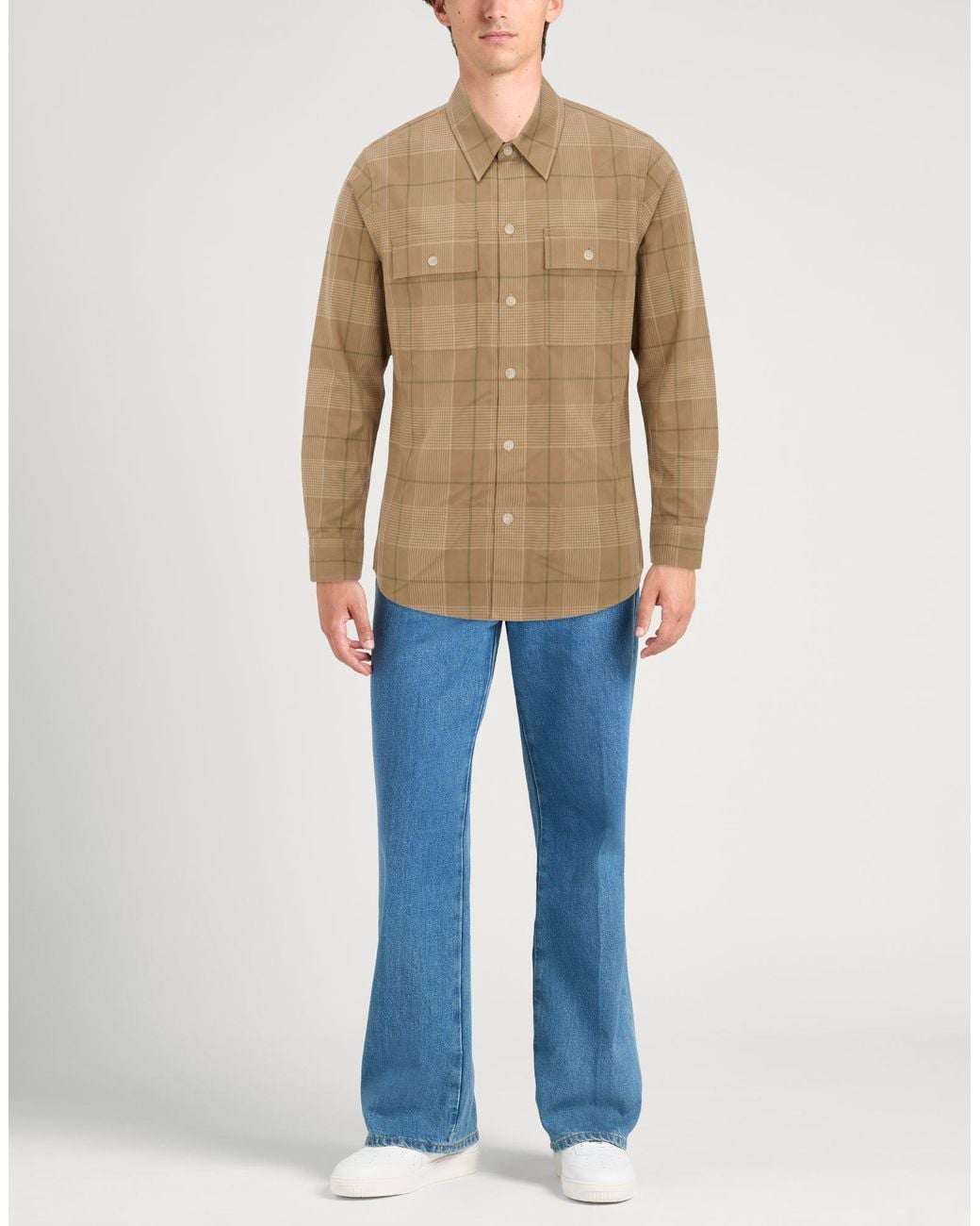 HUGO Brown Shirt Cotton for men