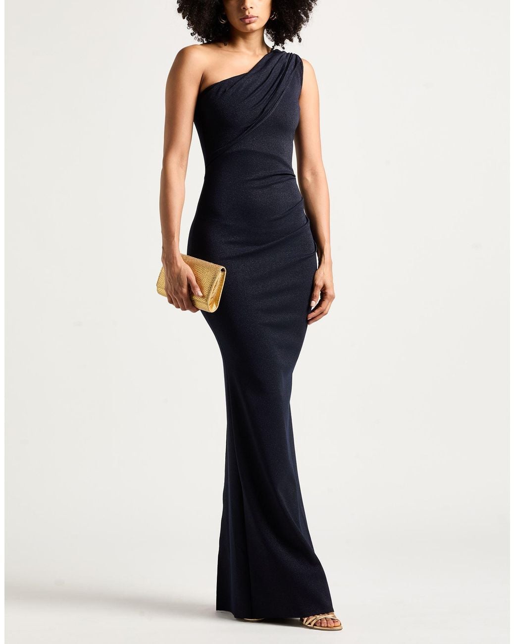 La Petite Robe Di Chiara Boni Blue Midnight Maxi Dress Polyamide, Viscose, Elastane, Polyester