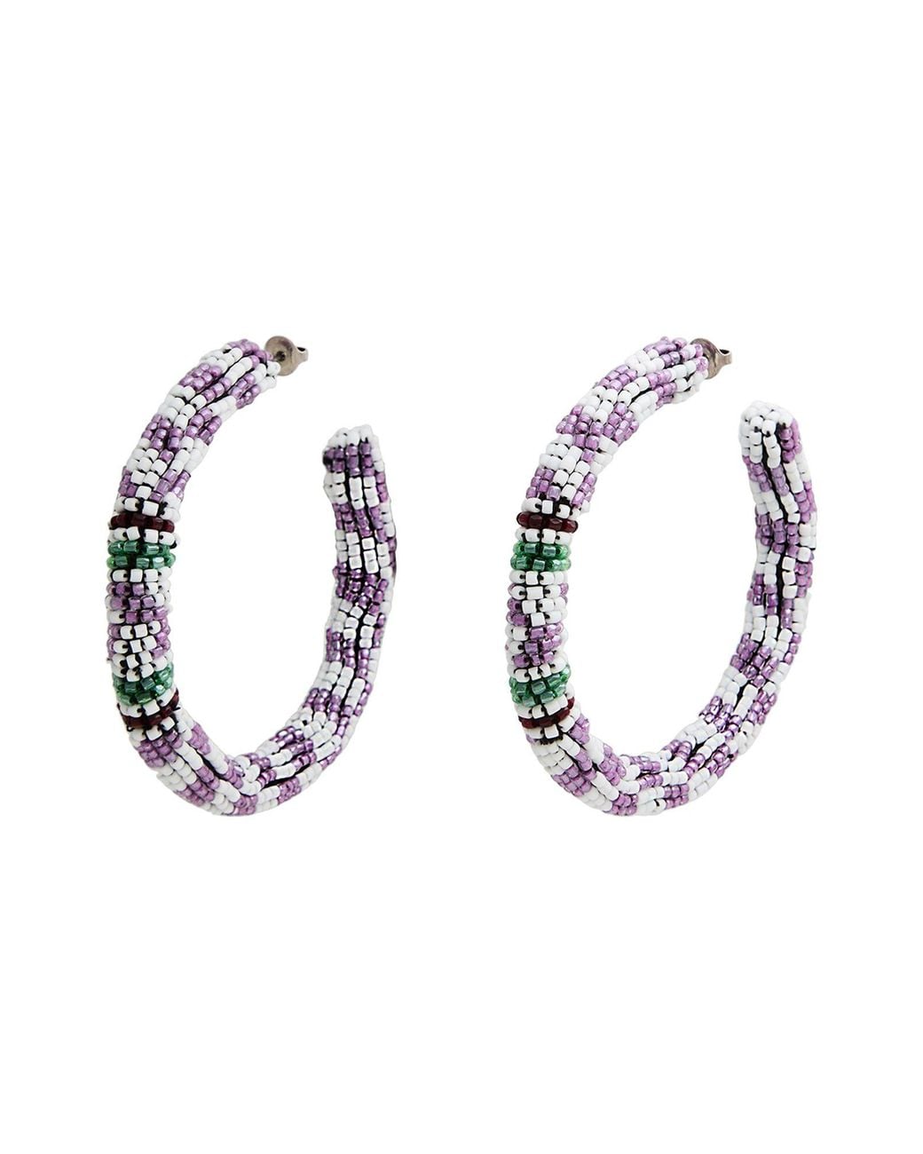 Isabel Marant Metallic Lilac Earrings Metal