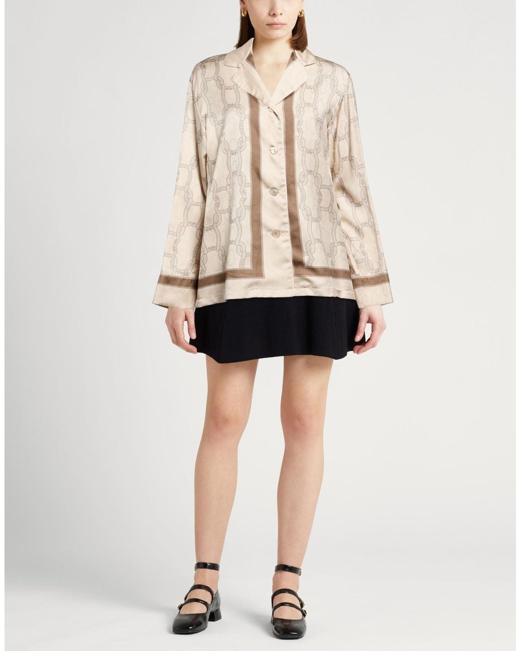 Agnona Natural Shirt Silk
