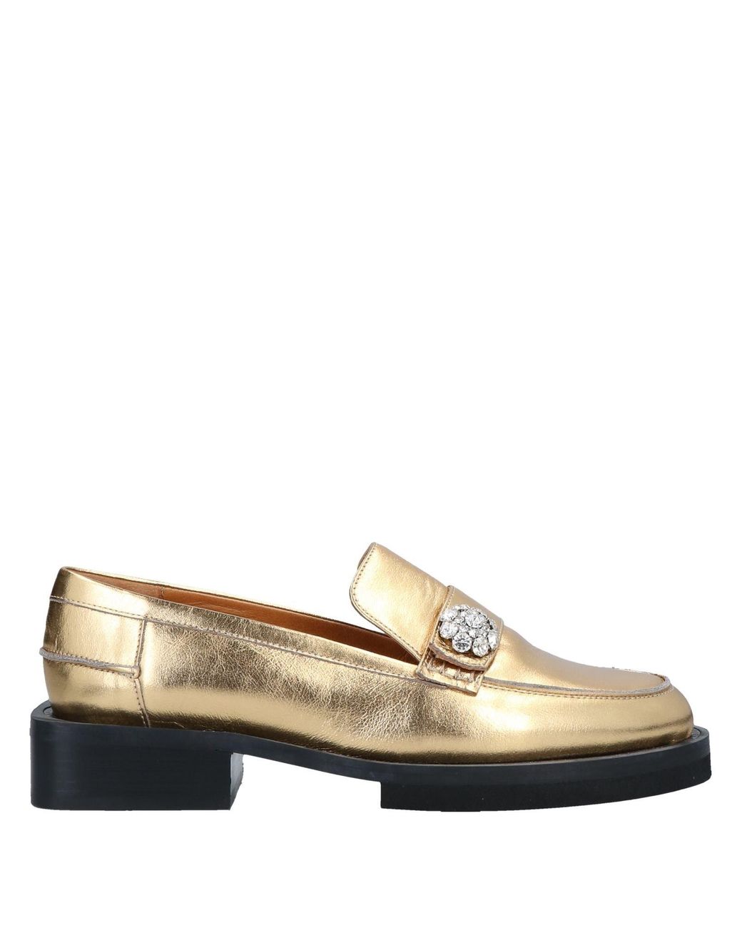 Ganni gold loafers Clearance