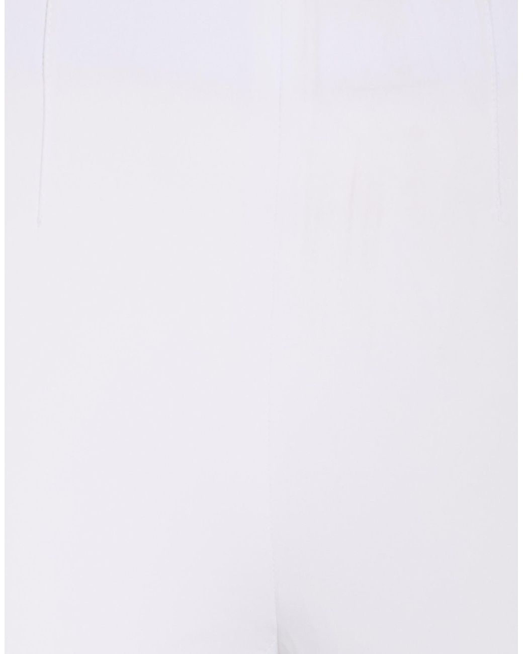 Seductive White Ivory Pants Cotton, Polyamide, Elastane