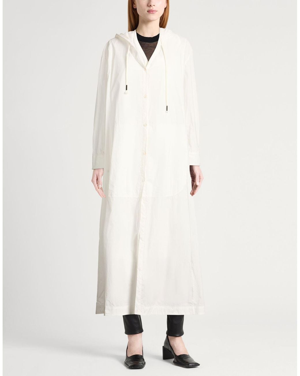 Masnada White Overcoat & Trench Coat