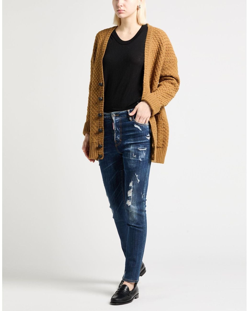 DSquared² Blue Ski Jeans Cotton, Elastane, Polyester, Polyurethane