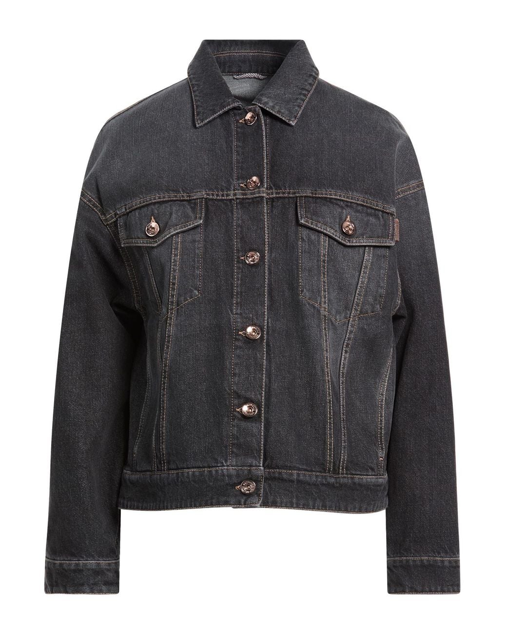 Brunello Cucinelli Black Denim Outerwear