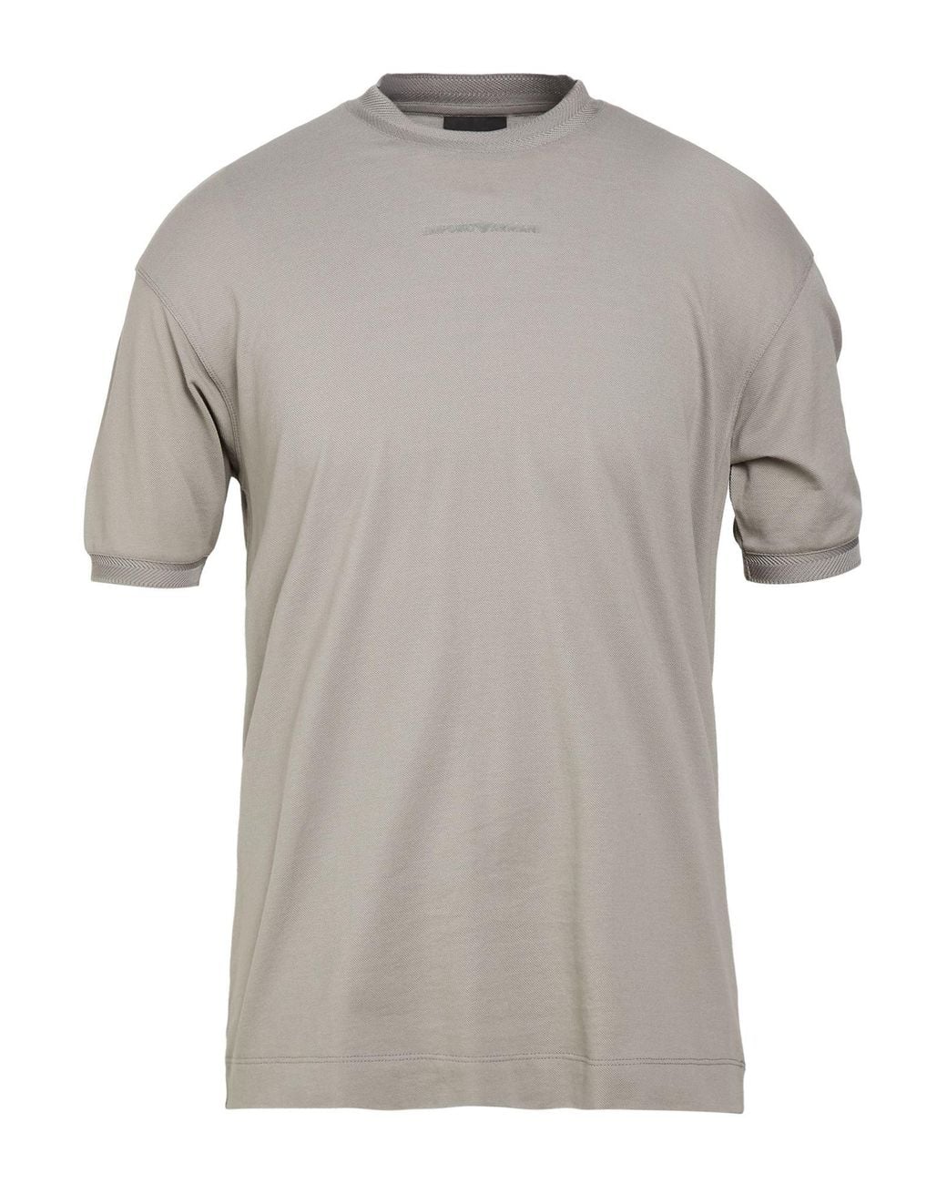 Emporio Armani Gray Light T-Shirt Cotton for men