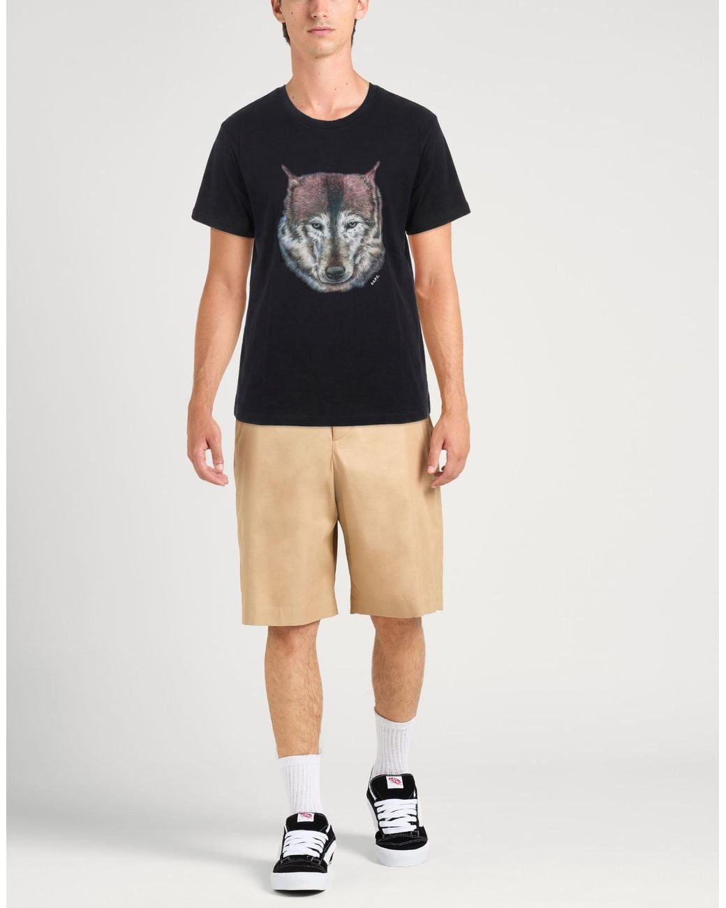 A.P.C. Black T-Shirt for men