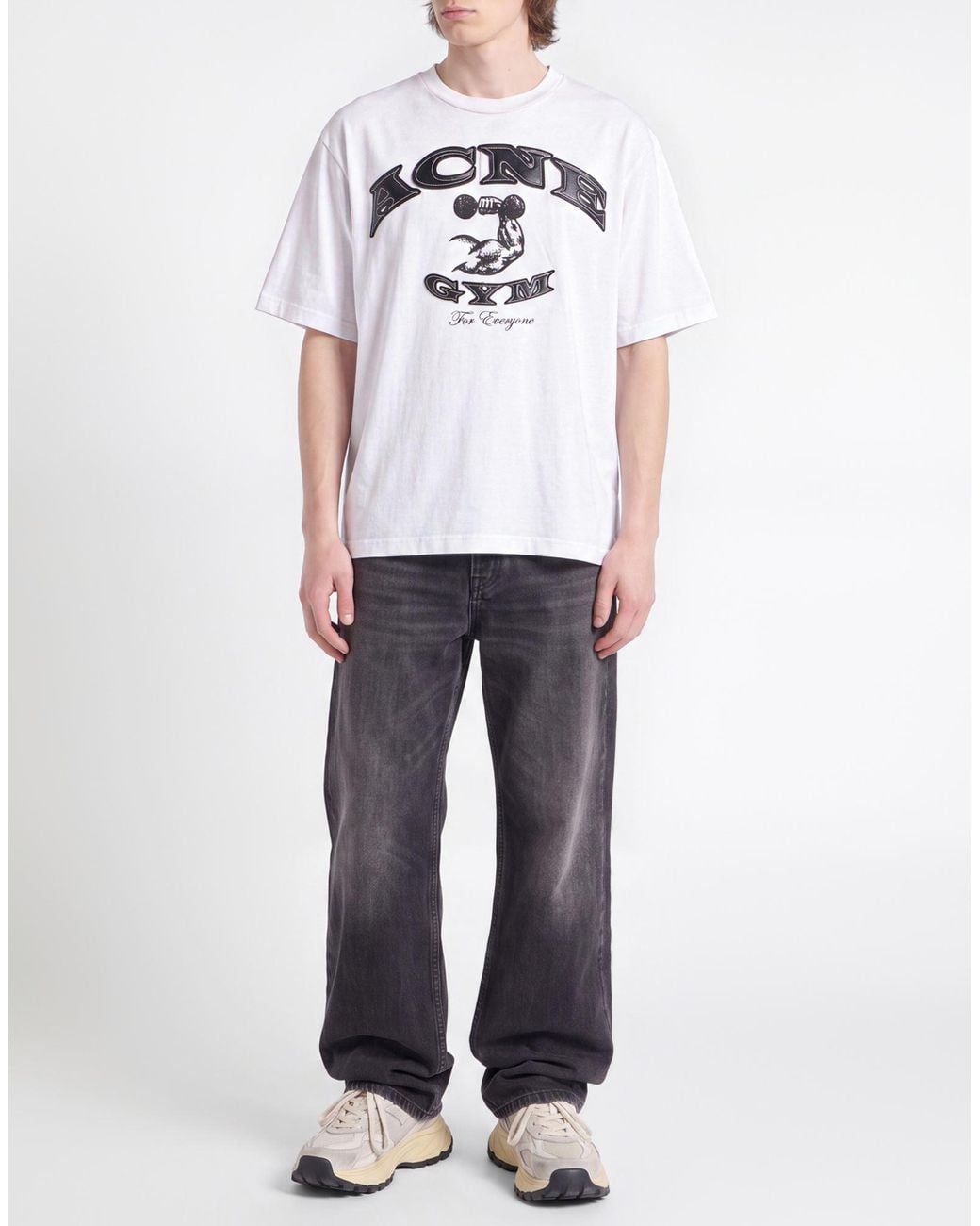 Acne White T-Shirt Cotton