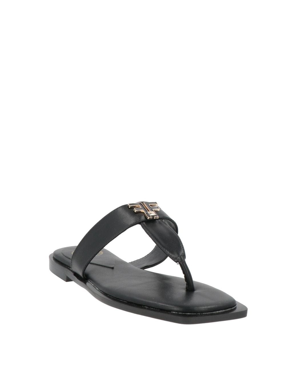 Fracomina Black Thong Sandal