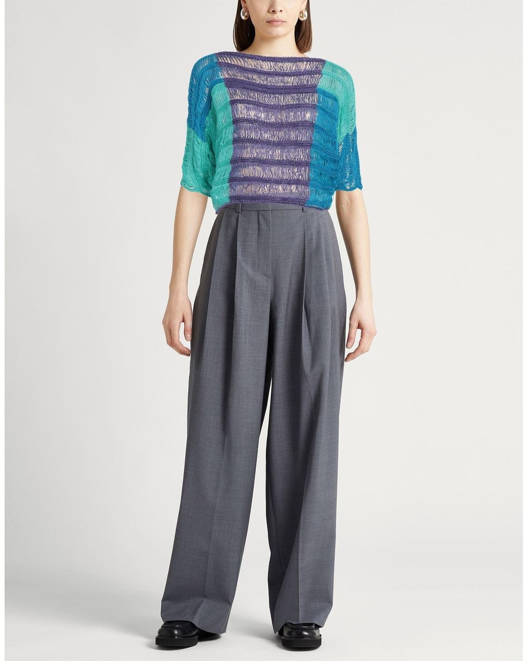 Alberta Ferretti Blue Pullover