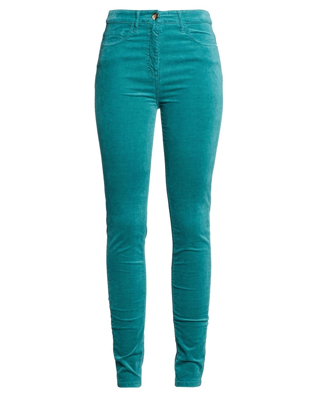 Elisabetta Franchi Blue Pants Cotton, Modal, Elastane