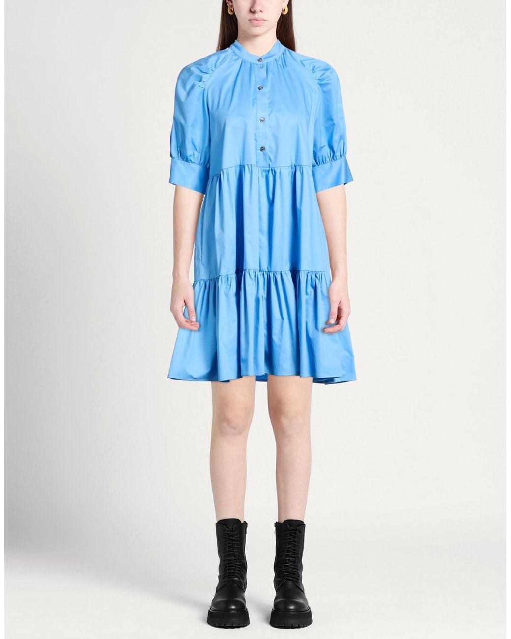 Shirtaporter Blue Mini Dresses