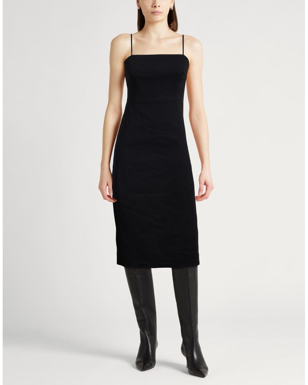Theory Black Midi Dress