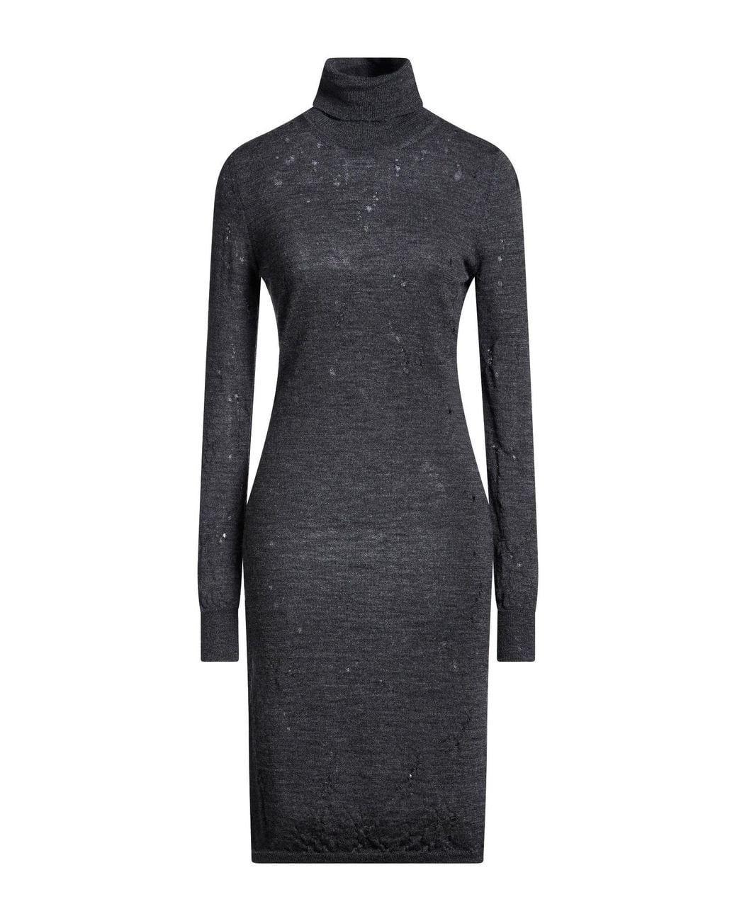 MM6 by Maison Margiela Blue Midi Dress Virgin Wool