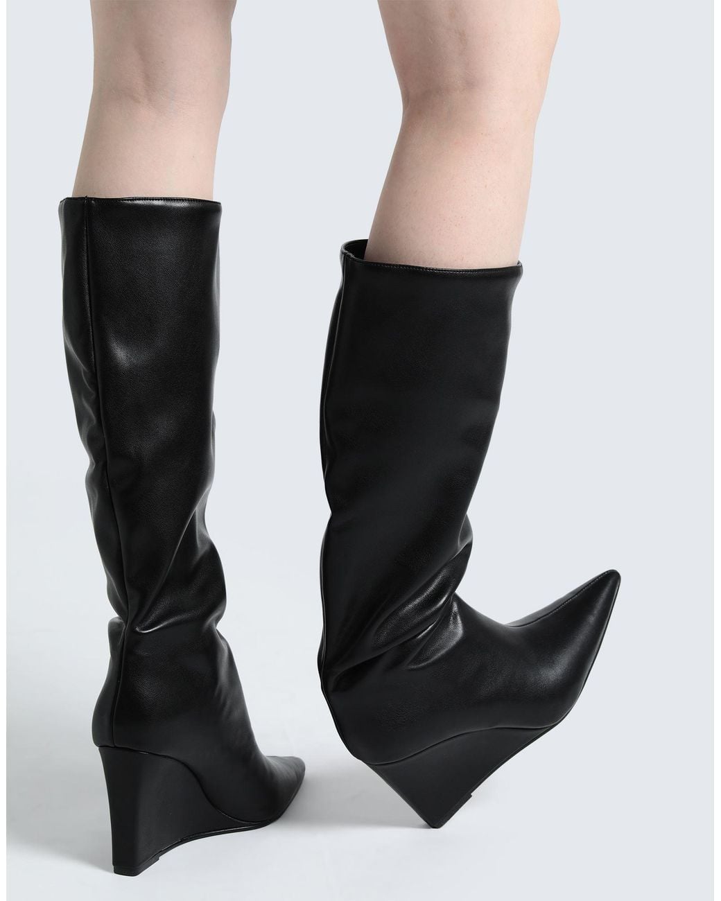 Steve Madden Black Stiefel