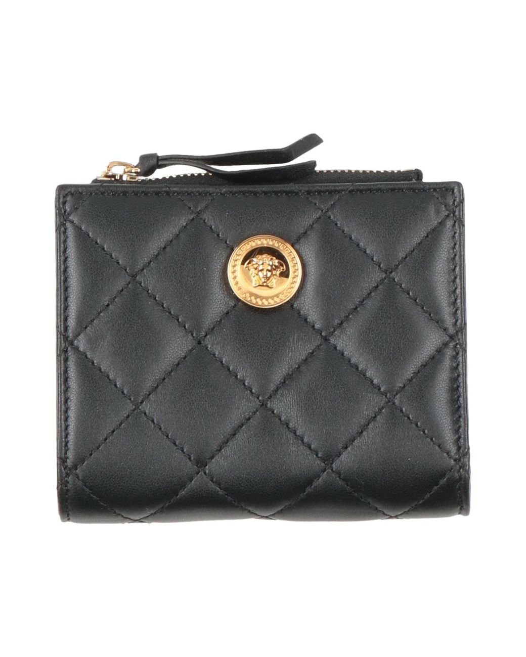 Versace Gray Wallet Leather
