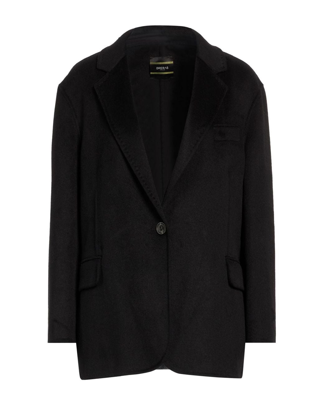 BRERAS Milano Black Blazer Wool, Polyester