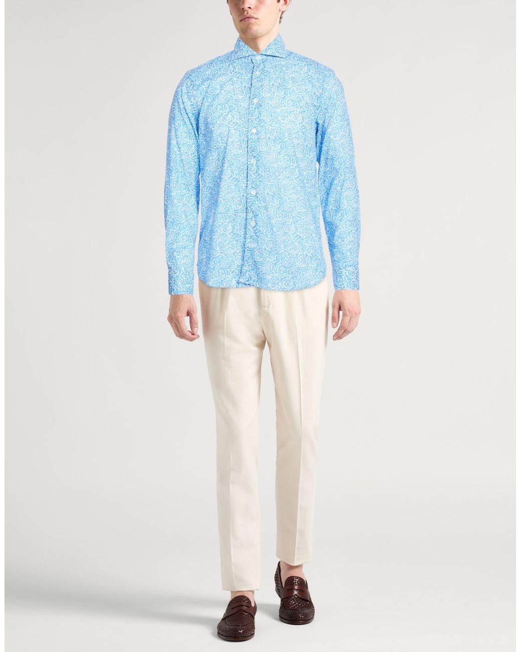Fedeli Blue Shirts for men