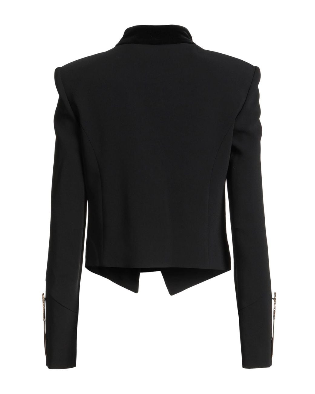 Moschino Black Blazer Viscose, Elastane, Cotton
