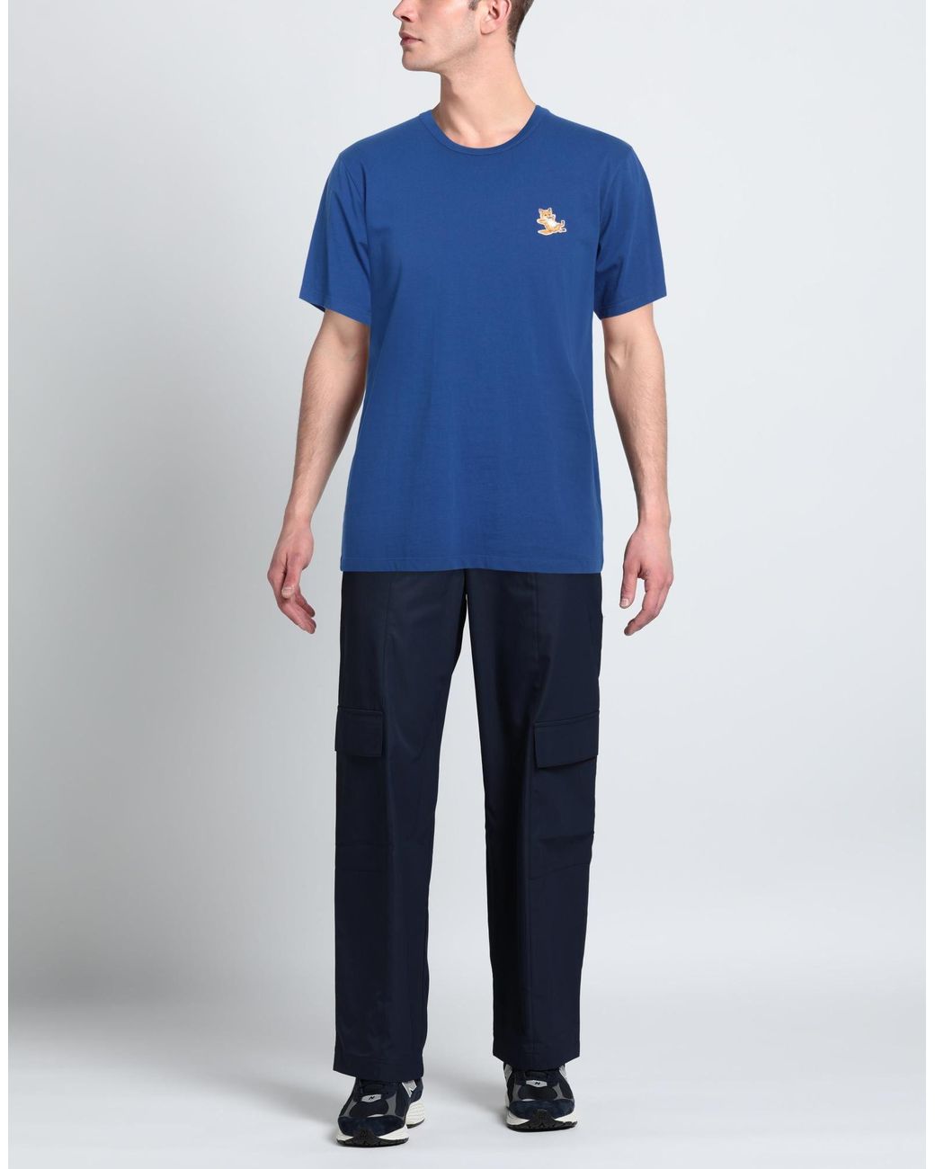 Maison Kitsuné Blue T-shirt for men