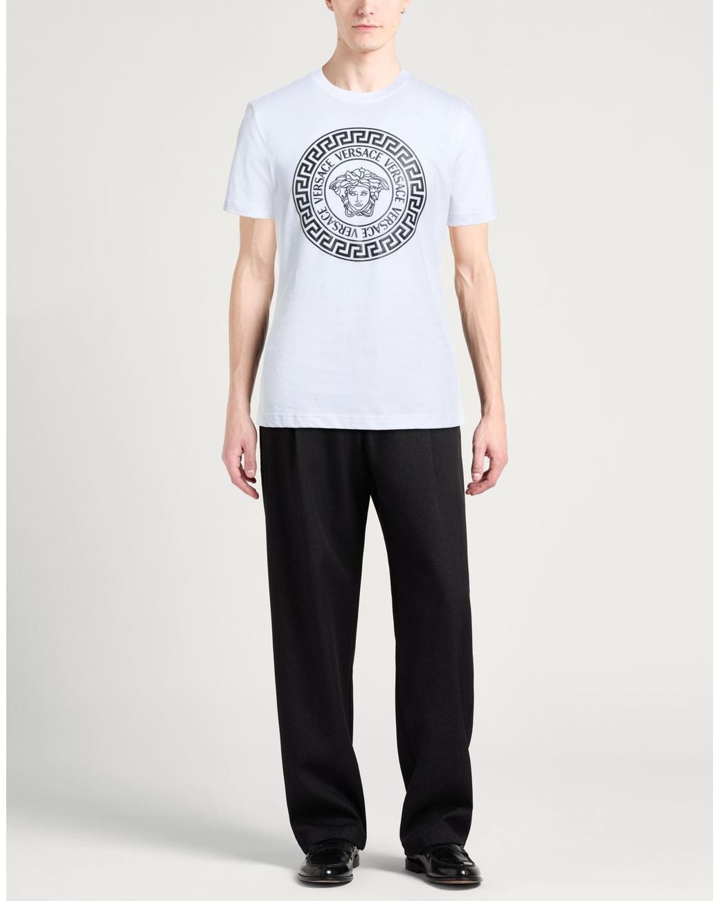 Versace White T-Shirt Cotton for men