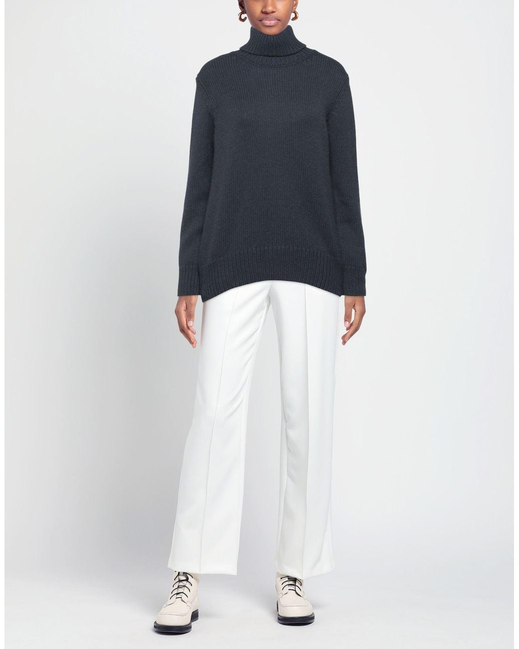 Moorer Blue Rollkragenpullover