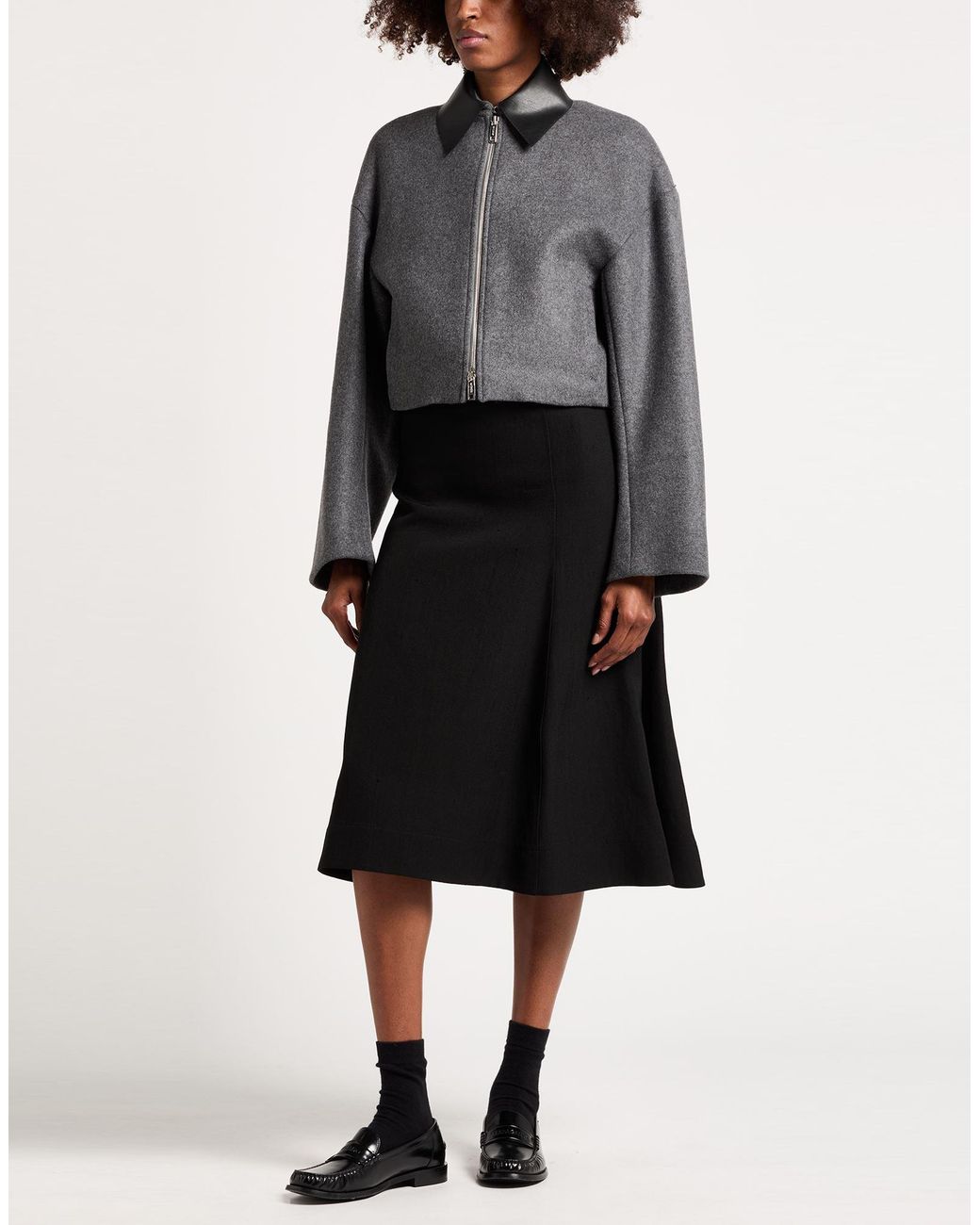 Sportmax Gray Jacket Virgin Wool
