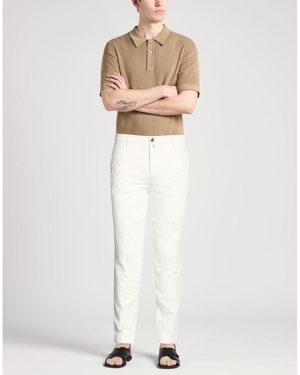Jacob Cohen White Trouser for men