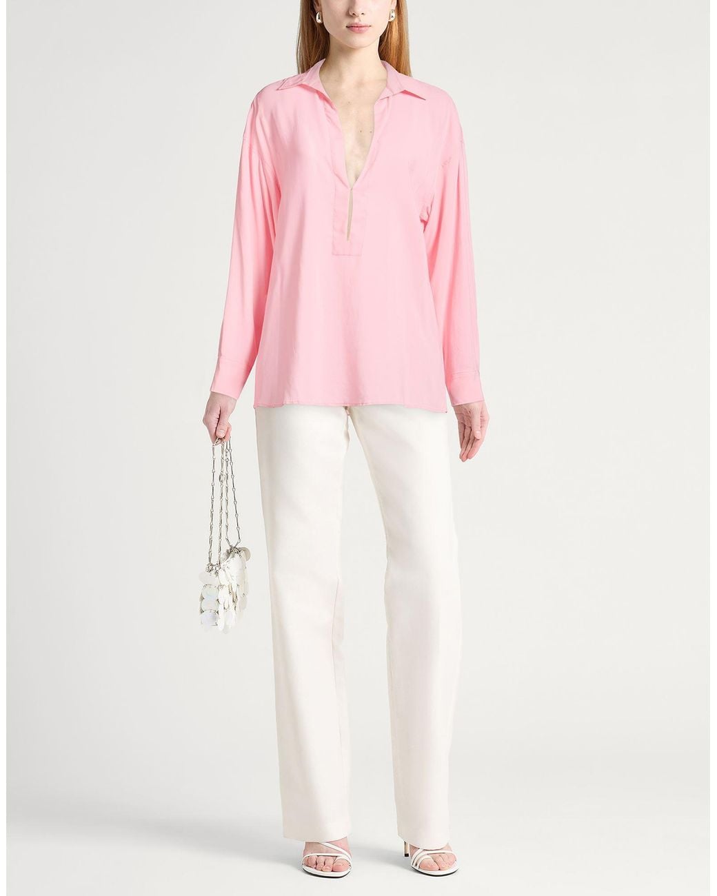 Philosophy Di Lorenzo Serafini Pink Top Viscose, Elastane