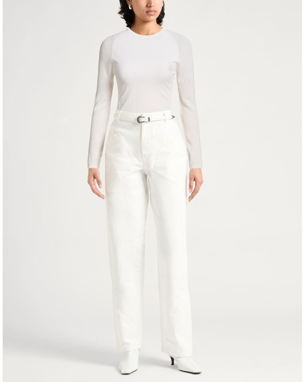 Max Mara White Pullover