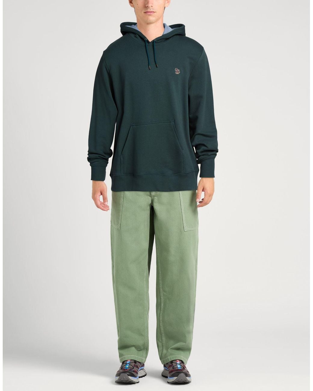 Paul Smith Green Sweatshirt Organic Cotton for men