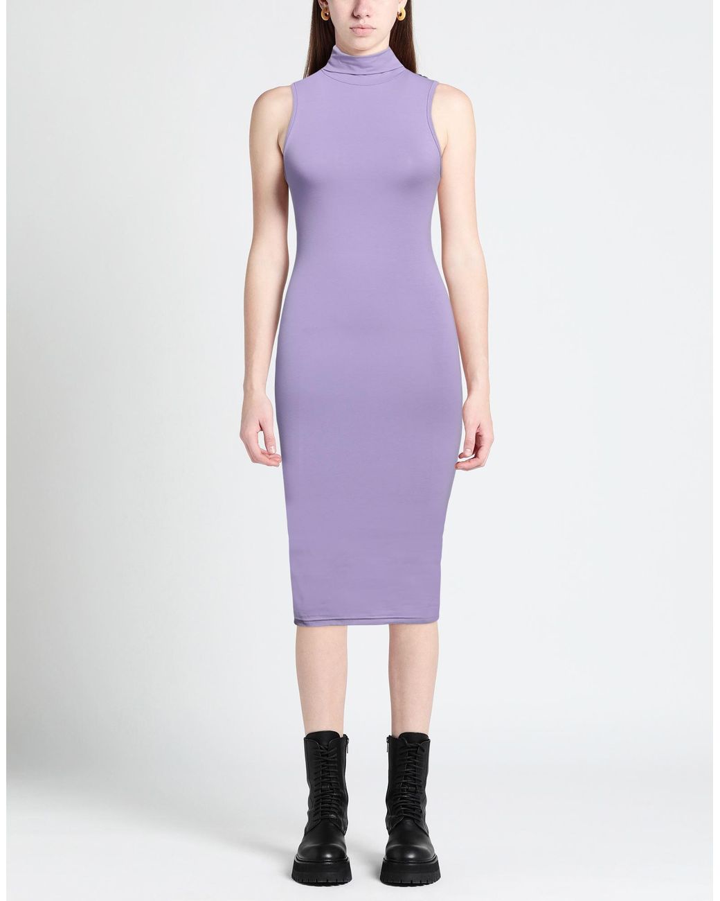 Mangano Purple Midi Dress