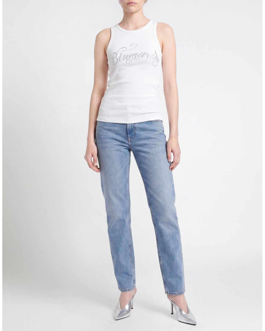 Blumarine White Tank Top