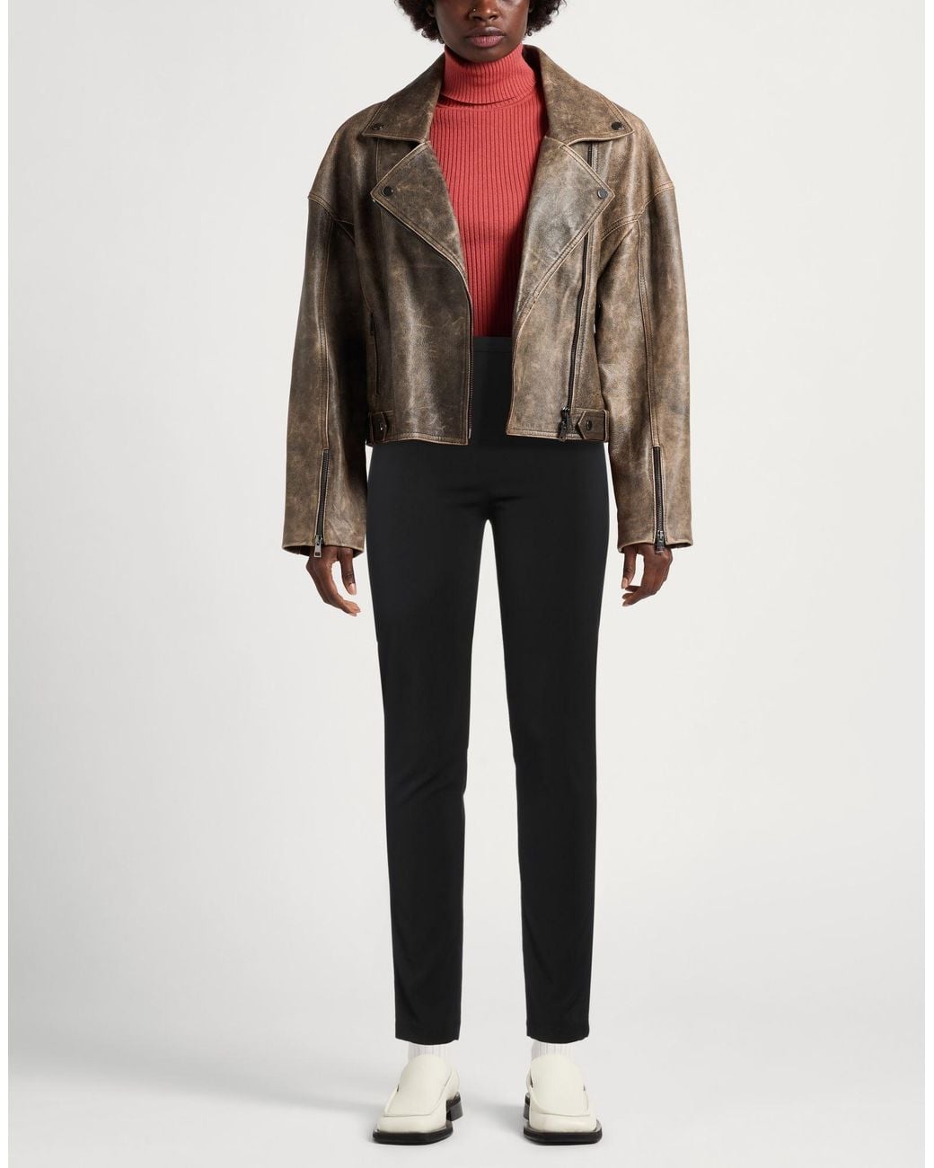 Patrizia Pepe Black Pants Polyester, Elastane