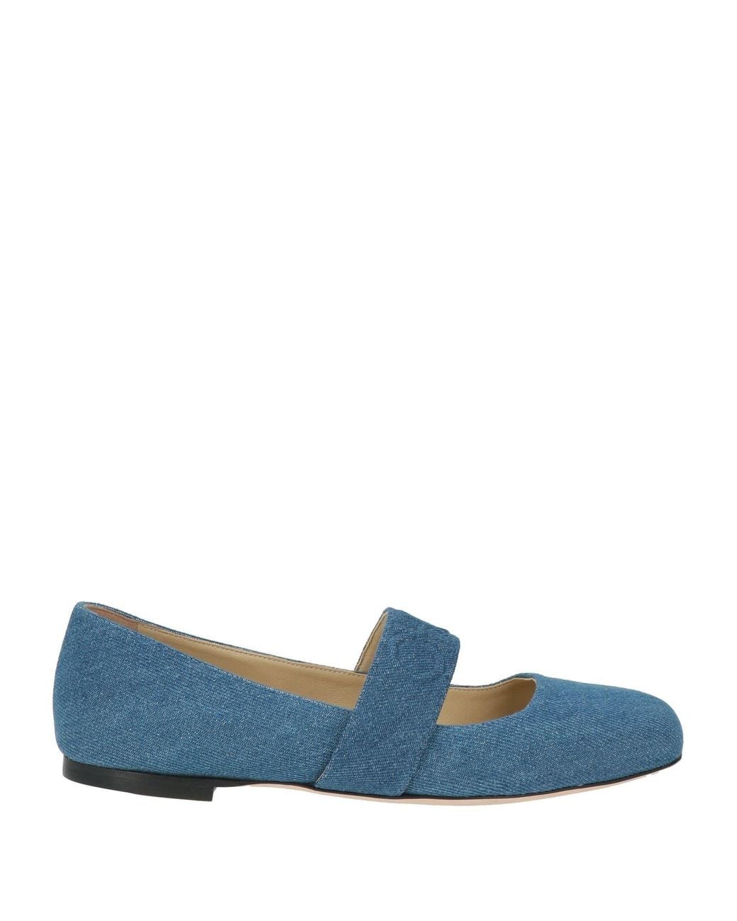 Jimmy Choo Blue Ballet Flats