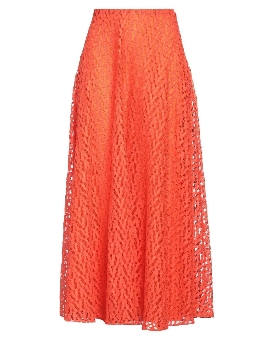 Valentino Garavani Red Maxi Skirt